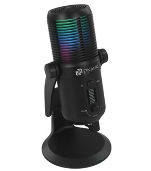 Микрофон проводной Оклик SM-400G 2м черный