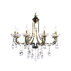 Светильник Ambrella light TR4953/8 BK/GD/CL черный/золото/прозрачный E14*8 max 40W D740*735, фото8