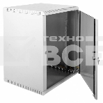 Шкаф телеком. настенный разборный 15U (600х650) дверь стекло, цвет серый RAL 7035, фото3