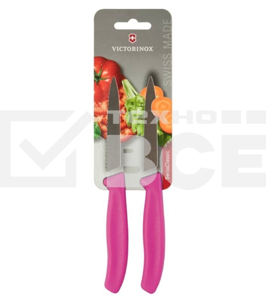 Набор ножей кухон. Victorinox Swiss Classic (6.7796.L5B) компл.:2шт розовый блистер
