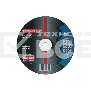 Круг обдирочный METABO 616486000сталь Flexiamant S 125x6.0мм A24T