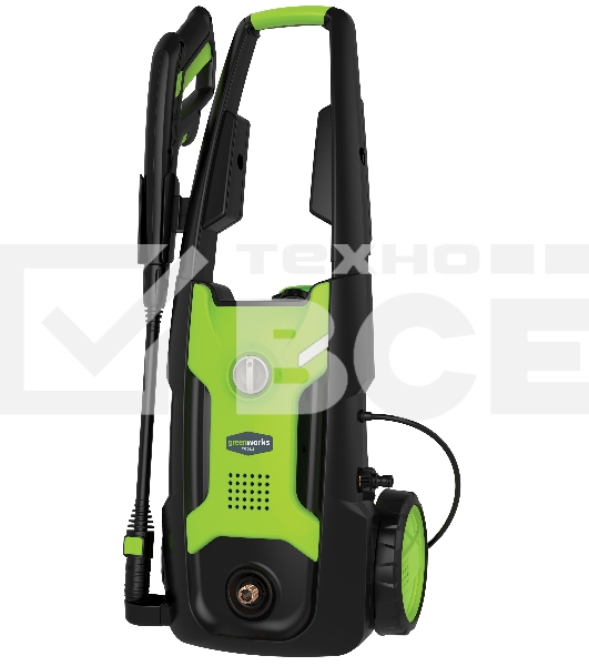 Мойка высокого давления GREENWORKS 5100407 2000Вт 220В 140Бар 420л/ч кабель 5м