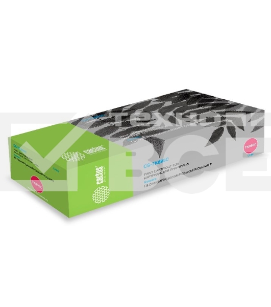 Картридж лазерный Cactus CS-TK895С голубой (6000 стр.) для Kyocera Mita FS C8020/C8020MFP/C8025/C8025MFP