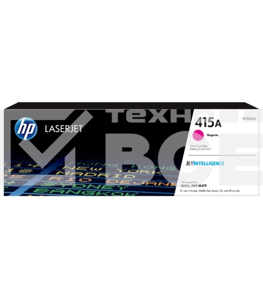 Картридж лазерный HP 415A W2033A пурпурный для HP HP LJ M454/MFP M479 (2100стр.)