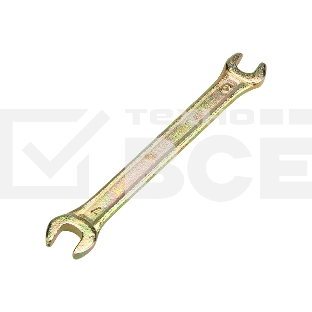 Ключ гаечный рожковый Rexant 6х7 мм, желтый цинк