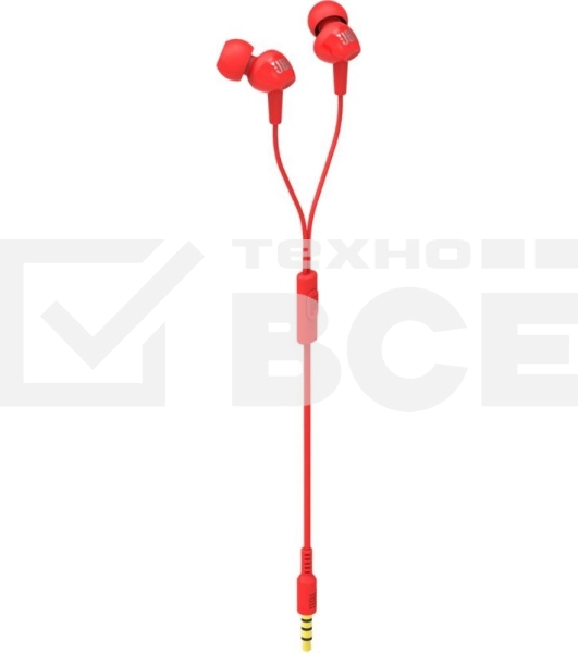 Наушники JBL Гарнитура C100si красный