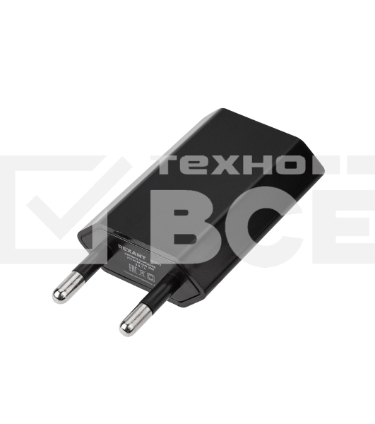 Сетевое зарядное устройство Rexant USB, 5V, 1 A, черный