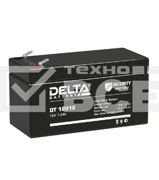 Батарея Delta DT 12012 (12V, 1.2Ah)