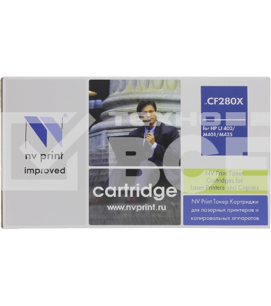 Картридж лазерный NV Print CF280X_NVP (тип CF280X), черный, 6900 стр., для HP LJ Pro 400/M401/M425