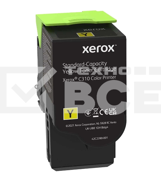 Картридж лазерный XEROX C310 желтый 2K (006R04363)