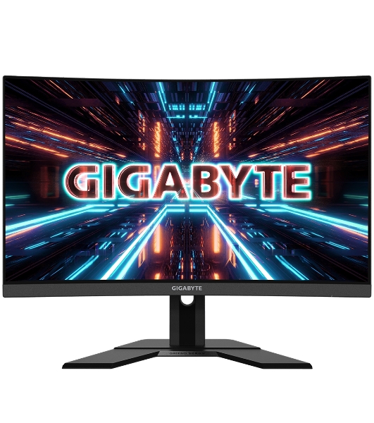 Монитор 27' Gigabyte G27QC A VA 2560x1440, 165 Гц, 1 мс, 16:9, 250 кд/м², HDMI 2.0 (x2), DP 1.2, 3.5 Jack, USB Hub (2x USB 3.0), динамики (2x2 Вт), FreeSync, изогнутый экран (1500R), черный