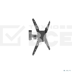 Универсальное наклонно-поворотное настенное крепление Wize WP55 для дисплеев 17-55', VESA 75x75, 100x100, 200x200, 300х300, 400х400 мм., макс. нагрузка 25 кг черный, фото 1