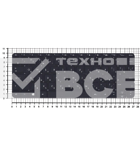 Клавиатура для ноутбука HP Envy x2 11-G черная