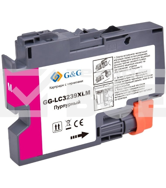 Картридж струйный G&G GG-LC3239XLM пурпурный (52мл) для Brother HL-J6000DW/J6100DW