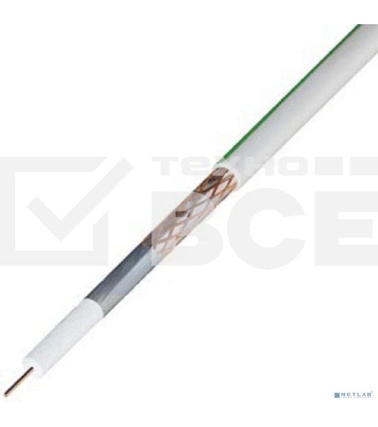 Кабель SAT 703B+Cu/Al/Cu, (75%), 75 Ом, 50м., белый  01-2431-50  Rexant