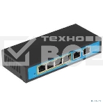 Коммутатор PoE 4 порта 10/100Mbps SWP-7504POE/2P 4xPoE+1xUplink RJ45, IEEE 802.3af, мощность 15.4 Вт на порт, БП 52В/1.25А, настенный крепеж в ком, фото2