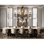 Светильник Ambrella light TR4953/8 BK/GD/CL черный/золото/прозрачный E14*8 max 40W D740*735, фото7