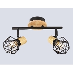 Светильник Ambrella light TR8752/2 BK/WD черный/дерево IP20 E27/2 310*115*200, фото6