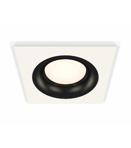 Комплект встраиваемого светильника Ambrella light XC7631002 SWH/PBK белый песок/черный полированный MR16 GU5.3 (C7631, N7011)