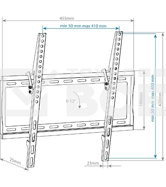 Кронштейн для телевизора Arm Media STEEL-4 черный 22