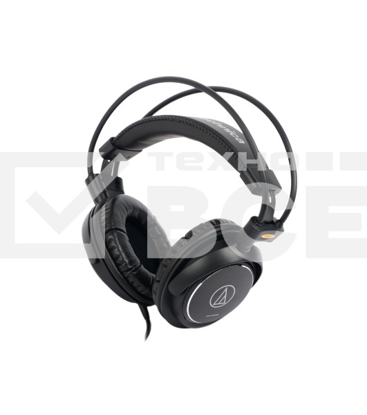 Наушники AUDIO-TECHNICA ATH-AVC500 , дуговое крепление, част. диапазон: 10-25000Гц, макс. входн. мощность 1800мВт, чувствит. 106дБ/мВт, сопростивление 40Ом, диаметр мембраны 53мм, шнур 3м, штекер 3,5мм, в комплекте адаптер на 6,3мм