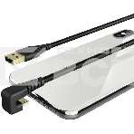 Кабель Hama 00187220 microUSB (m) угловой USB 2.0 (m) 1.5м черный, фото2