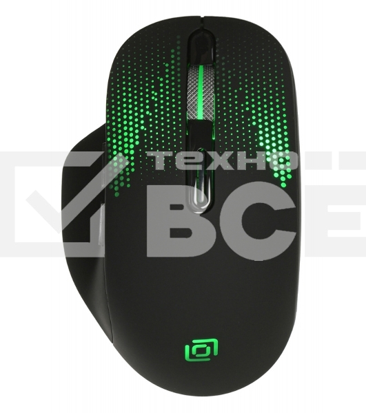 Мышь беспроводная Oklick 636LWC черный, 2400 dpi, радиоканал, USB/USB-C, кнопки - 6