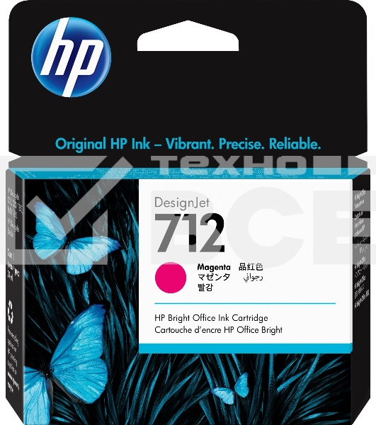 Картридж струйный HP 712 3ED68A пурпурный (29мл) для HP DJ Т230/630