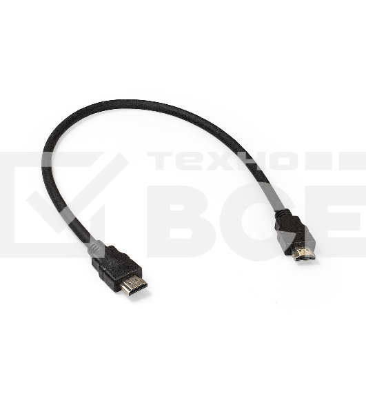 Кабель HDMI Exegate EX287728RUS EX-CC-HDMI2-0.5 (19M/19M, 0,5м, v2.0, 4K UHD, Ethernet, позолоченные контакты)
