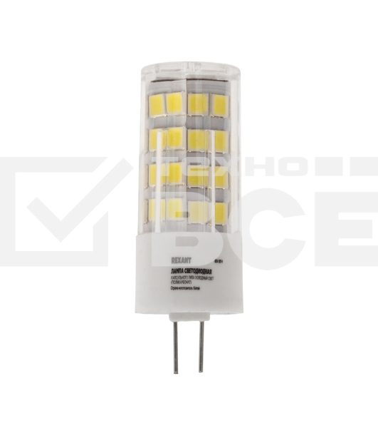 Лампа светодиодная Rexant капсульного типа JD-CORN G4 230 В 5,5 Вт 6500 K холодный свет (поликарбонат)