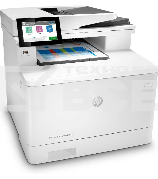 МФУ лазерный HP Color LaserJet Pro M480f (3QA55A), A4, цветной, печ. до 27 стр/мин., скан. до 29 стр/мин. (ч/б) 20 стр/мин. (цвет), 600 x 600 dpi, USB, RJ-45, Air Print, Mopria