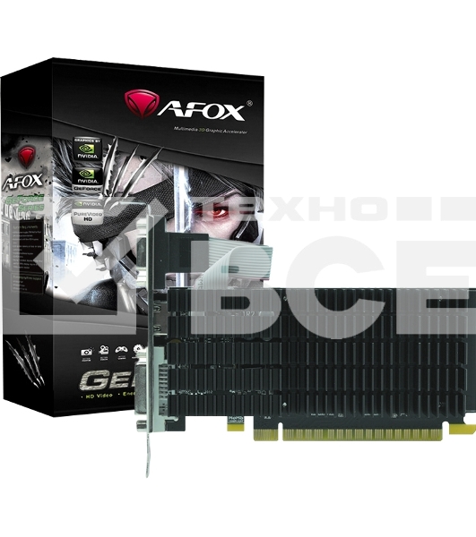Видеокарта AFOX NVIDIA GeForce GT710 2GB DDR3 64BIT DVI HDMI VGA LP RTL