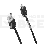 Кабель SunWind USB (m)-micro USB (m) 1м черный плоский, фото4