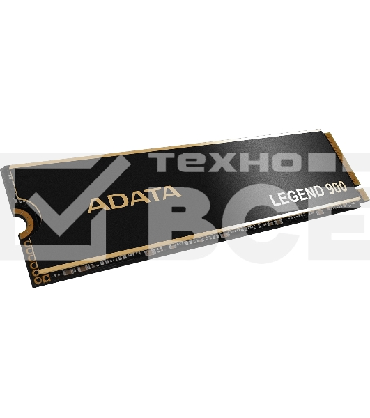 Накопитель SSD ADATA LEGEND 900, 2000Gb, PCIe 4.0 x4, 2280, NVMe, R/W 7000/5400, с радиатором