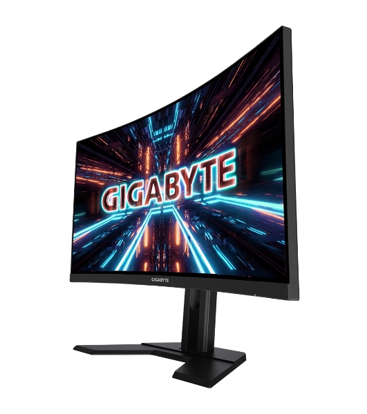 Монитор 27' Gigabyte G27QC A VA 2560x1440, 165 Гц, 1 мс, 16:9, 250 кд/м², HDMI 2.0 (x2), DP 1.2, 3.5 Jack, USB Hub (2x USB 3.0), динамики (2x2 Вт), FreeSync, изогнутый экран (1500R), черный