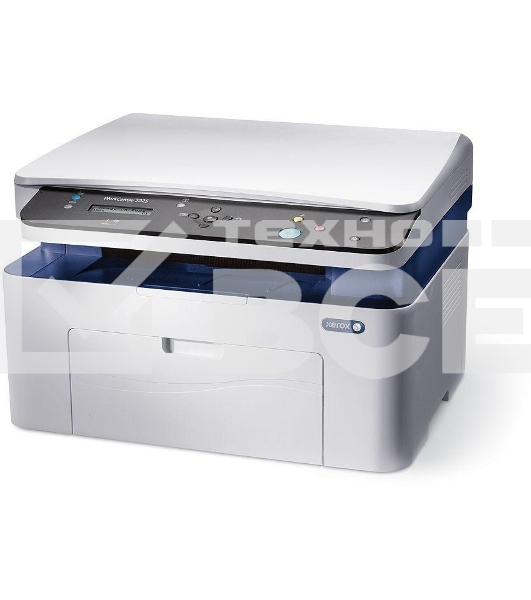 МФУ лазерный Xerox WorkCentre 3025BI (WC3025BI#), A4, ч/б, печ. до 20 стр/мин., скан. до 17 стр/мин. (ч/б) 4 стр/мин. (цвет), 1200 x 1200 dpi (печать) 600 x 600 dpi (скан.), Wi-Fi, USB, Air Print