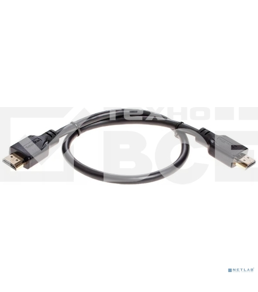 Кабель HDMI 19M/M,ver. 2.1, 8K@60 Hz 0.5m Telecom/VCOM <TCG255-0.5M>