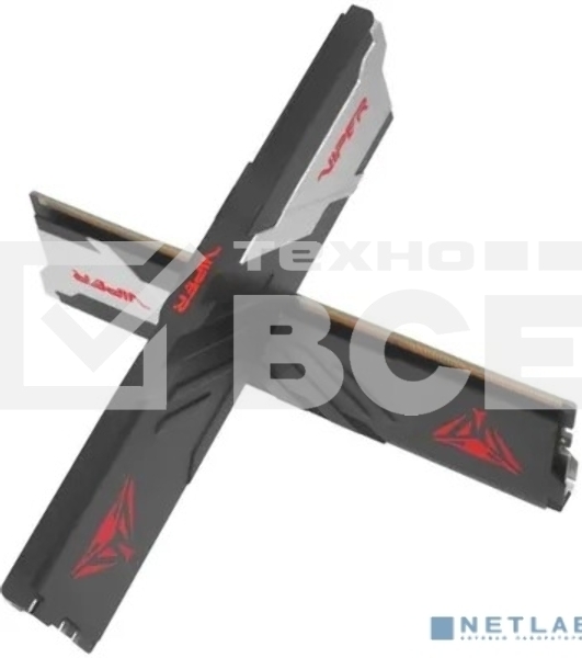 Оперативная память Patriot Viper Venom, DDR5, 64GB (2x32GB), 6400MHz, CL32, с радиатором, черный