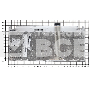 Клавиатура для ноутбука Asus Eee PC 1015 белая с рамкой
