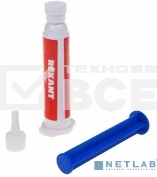 Флюс-гель для пайки Rexant, ПАЯЛЬНАЯ КИСЛОТА, 12 мл, техно-шприц, блистер