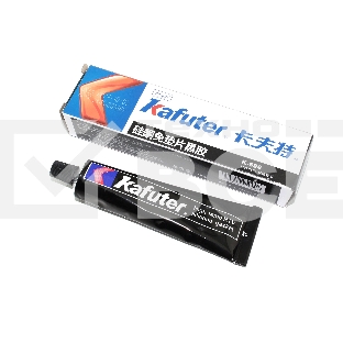Высокотемпературный герметик силиконовый Kafuter K-586 черный 55 грамм
