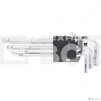 Набор ключей Matrix имбусовых HEX, 1,5–10 мм, CrV, 9 шт., удлиненные, с шаром, фото2