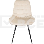 Стул для дома Бюрократ CH-K2_4 комплект 4 шт бежевый Holland 06 металл черный на ножках (CH-K2_1/HL07_4), фото4