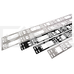 Вертикальный кабельный органайзер ЦМО в шкаф, ширина 75 мм 42U, черный (ВКО-М-42.75-9005), фото2