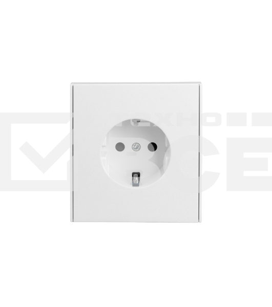 Розетка Kranz STRONG 1-ая с/з с/у, со шторками 16А жемчуг