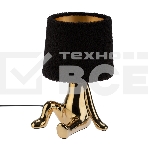 Светильник декоративный Rexant человечек, золотой с черным абажуром, Е27, фото 1