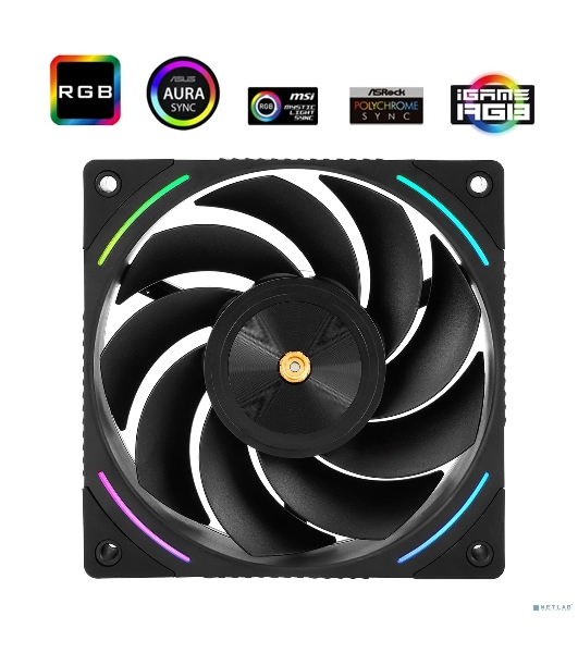 Кулер для корпуса Thermalright TL-K12R Reverse (120x120x25mm, 4-pin PWM, ARGB, 69CFM, 27dBA, 2150RPM, черный)