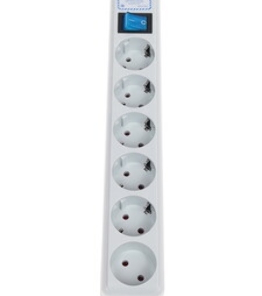 Фильтр-удлинитель PowerCube PRO (SPL(5+1)-16B-P-5М) 5.0 м, LC контур - подавление В/Ч помех, 16А/3,5 кВт