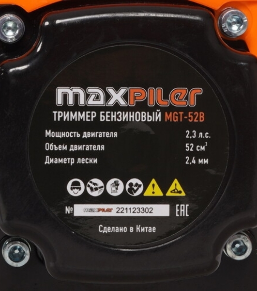 Триммер бензиновый MaxPiler MGT-38-4T, 1,7 л.с.