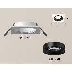 Комплект встраиваемого светильника Ambrella light XC7631002 SWH/PBK белый песок/черный полированный MR16 GU5.3 (C7631, N7011), фото 1